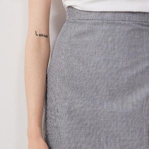 Urban Outfitters Cotton Vertical Striped Miniskirt